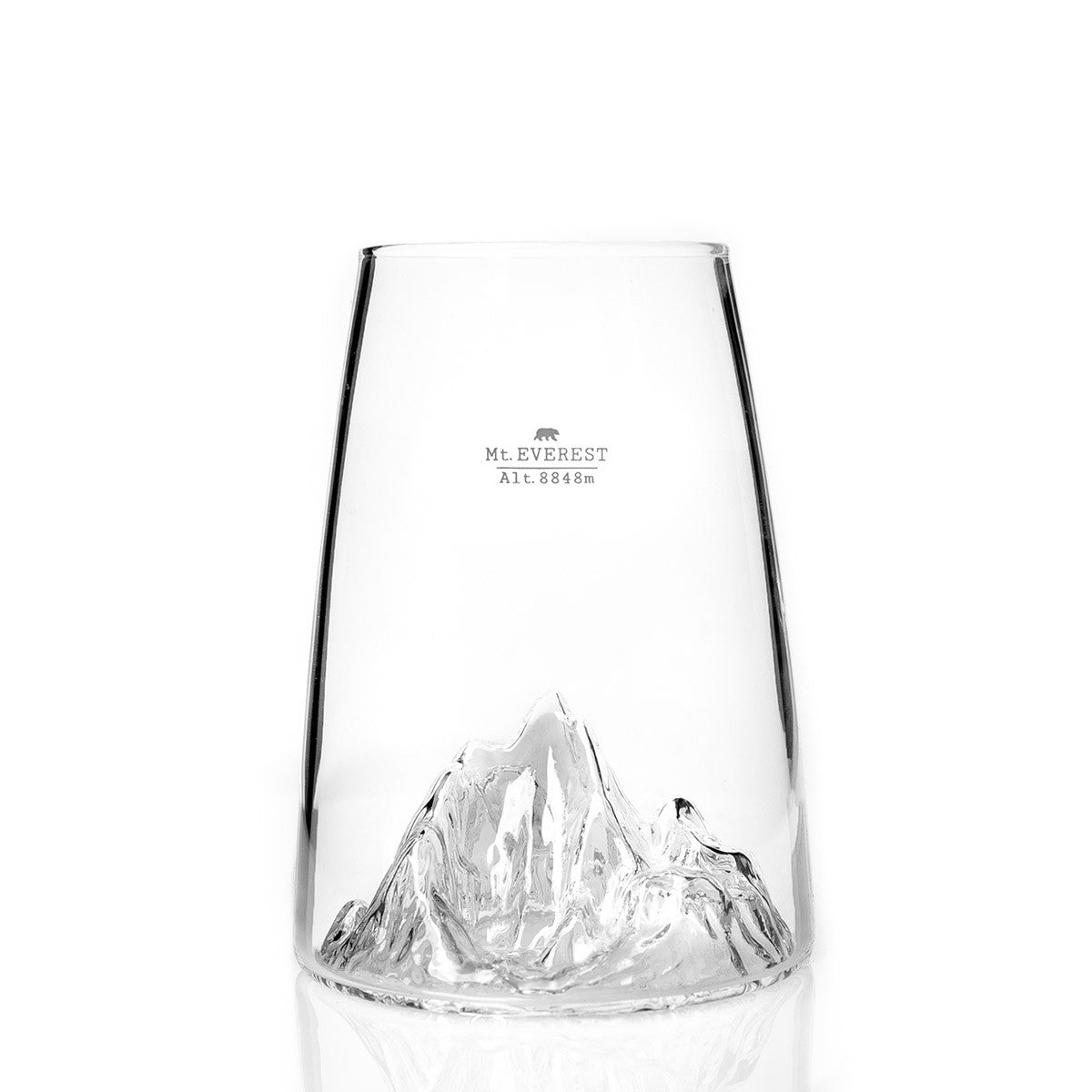 Topographic design glass: Mount Everest