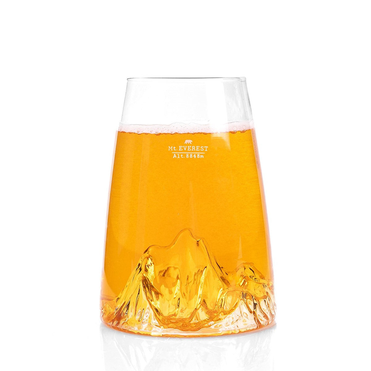 Topographic design glass: Mount Everest