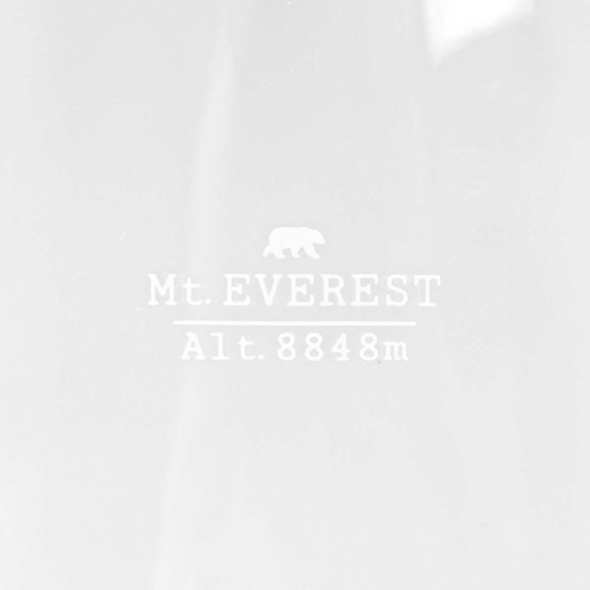 Topographic design glass: Mount Everest