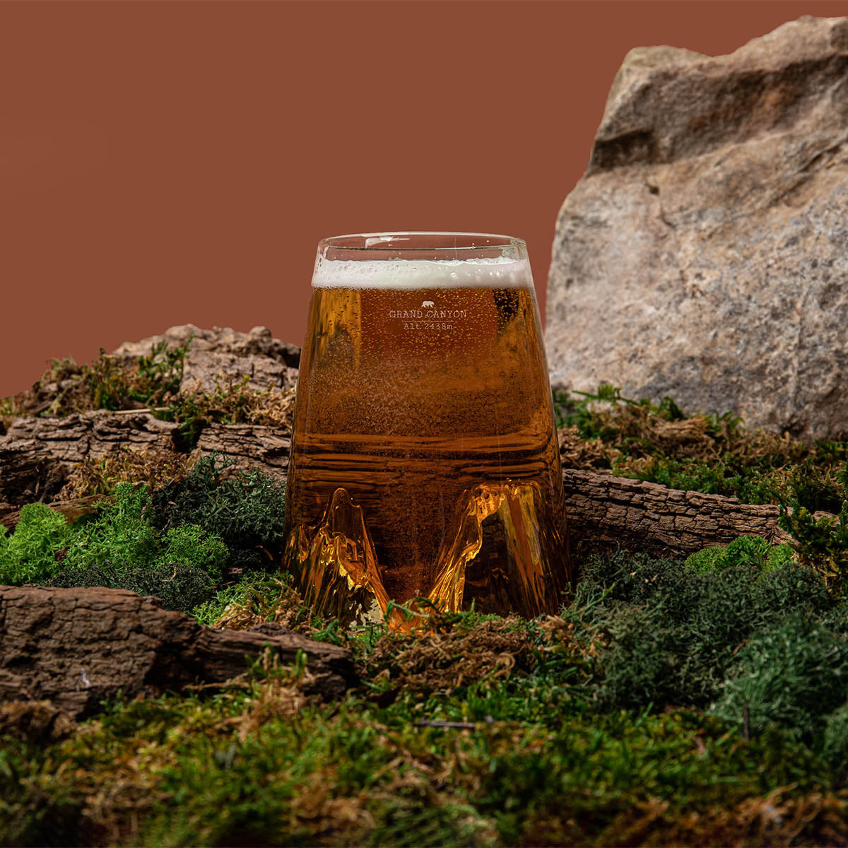 Topographic design glass: Grand Canyon
