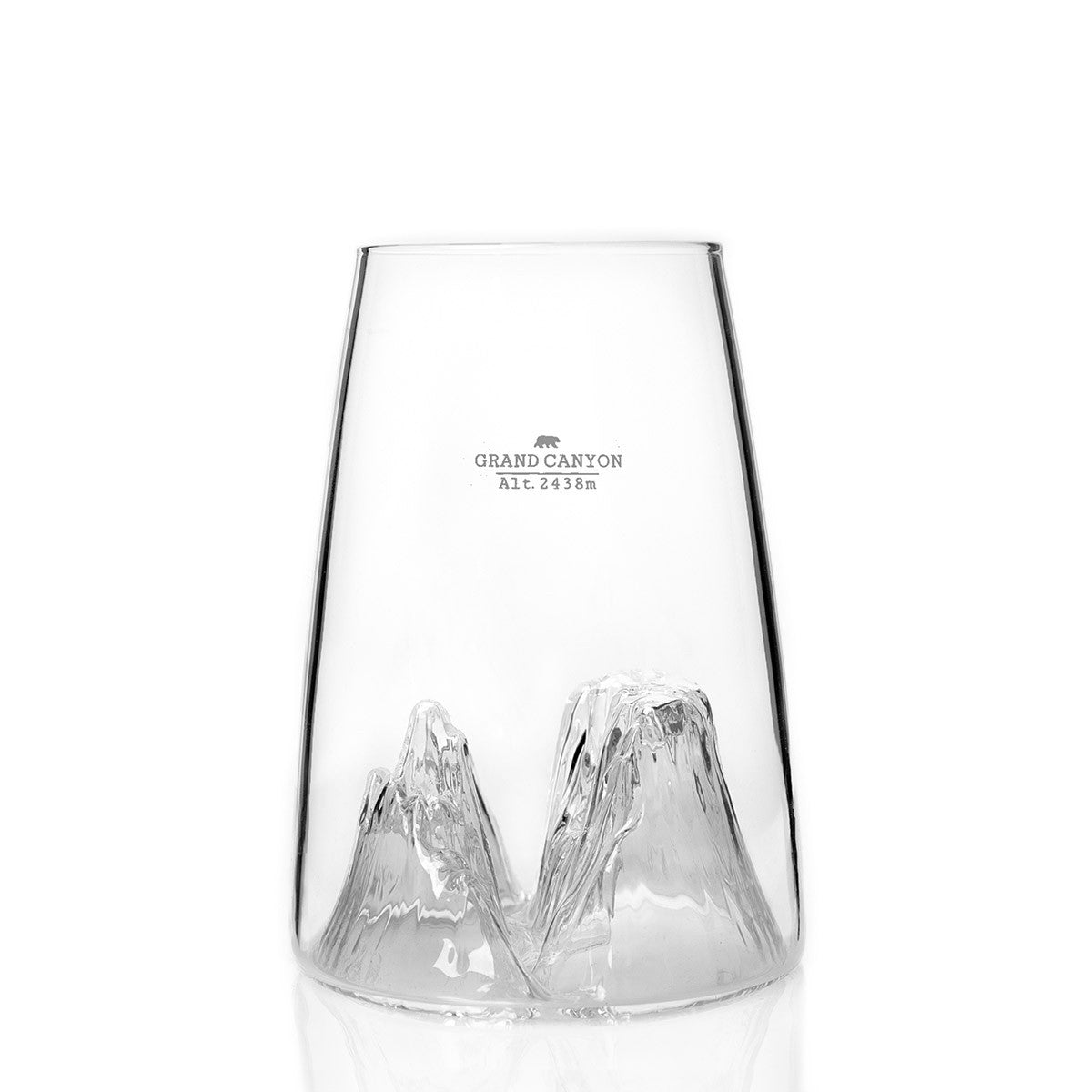Topographic design glass: Grand Canyon