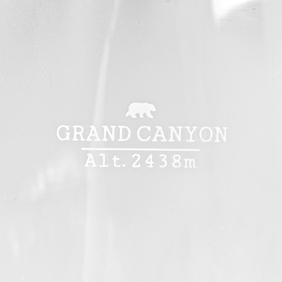 Topographic design glass: Grand Canyon