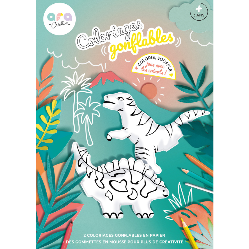 Coloriages gonflables - Dinos