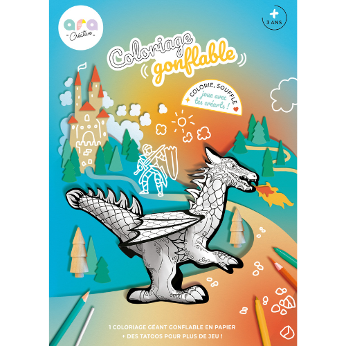 Coloriages gonflables - Dragon