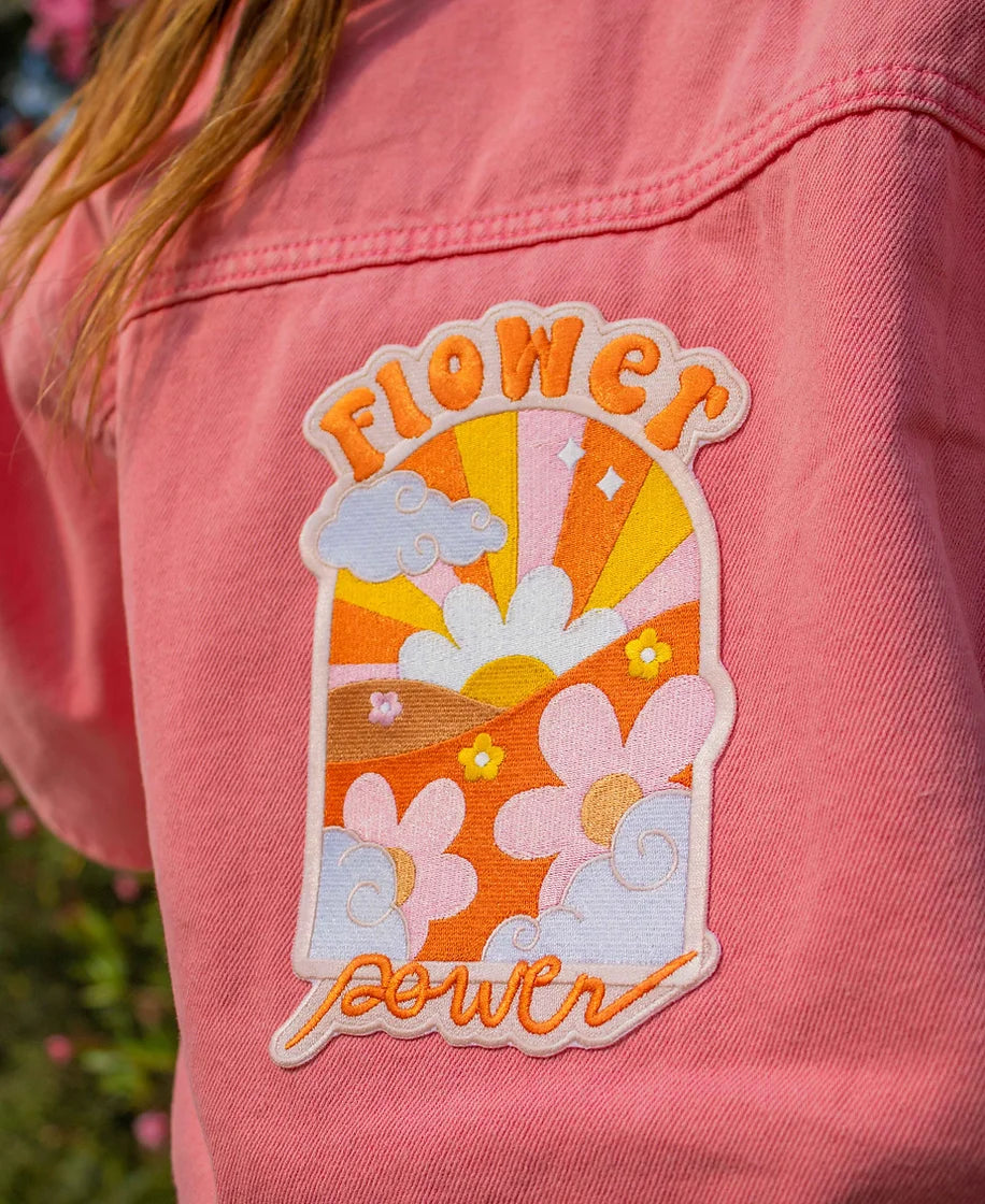FLOWER POWER iron-on patch