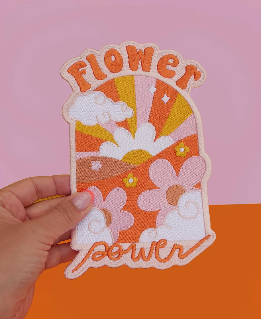 FLOWER POWER iron-on patch