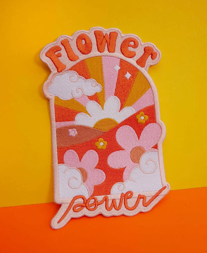 FLOWER POWER iron-on patch