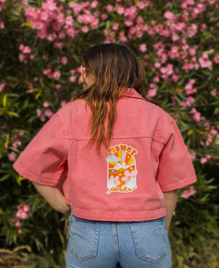 FLOWER POWER iron-on patch