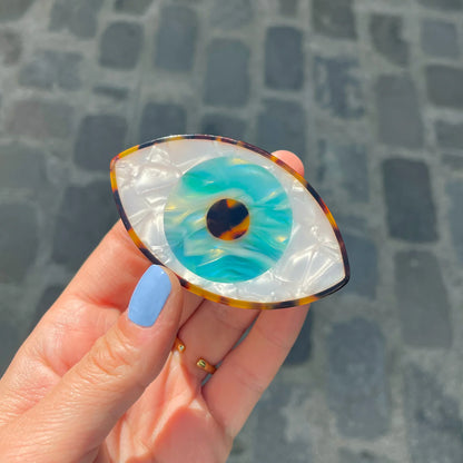 Pince à cheveux Oeil Bleu