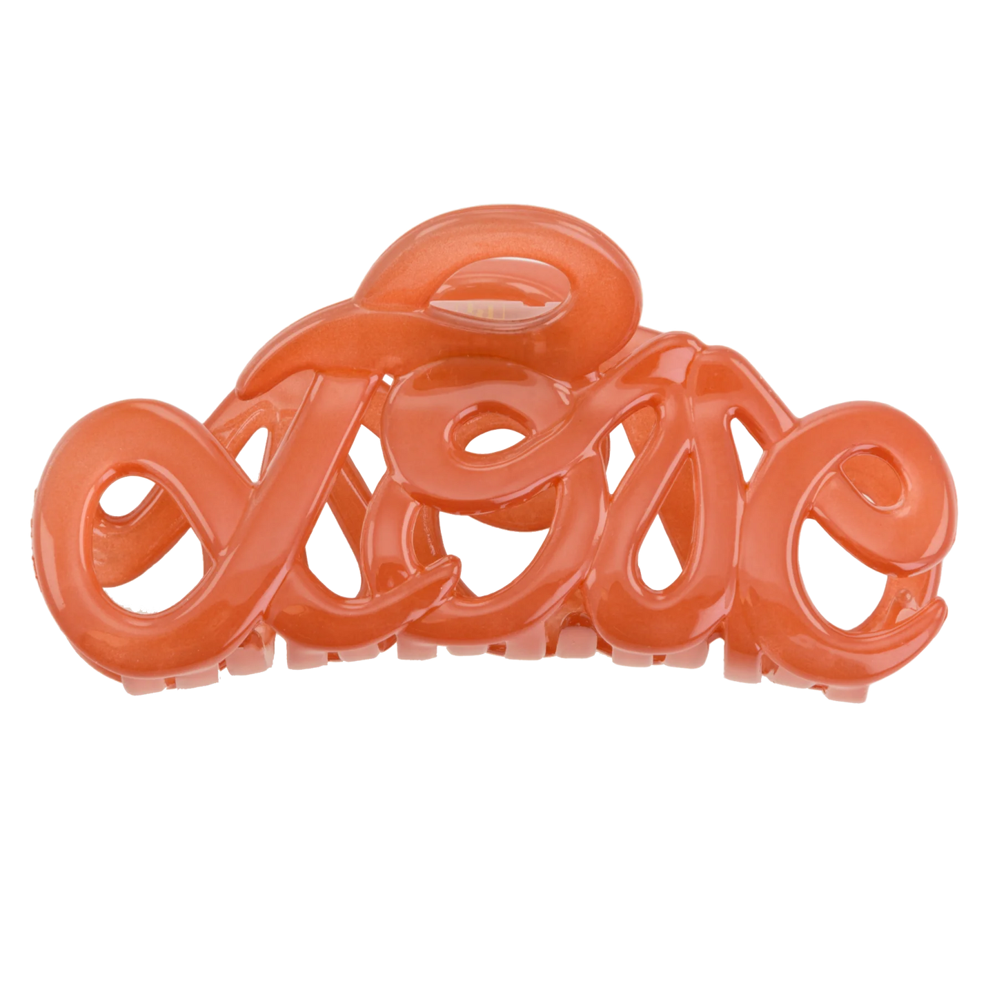 Pince à cheveux LOVE 8cm Orange