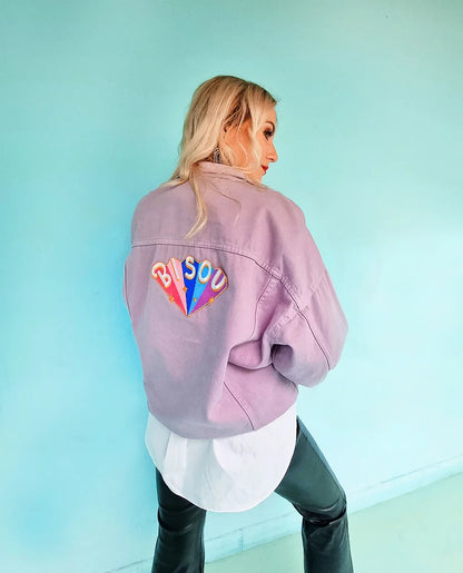 XL KISSES iron-on patch
