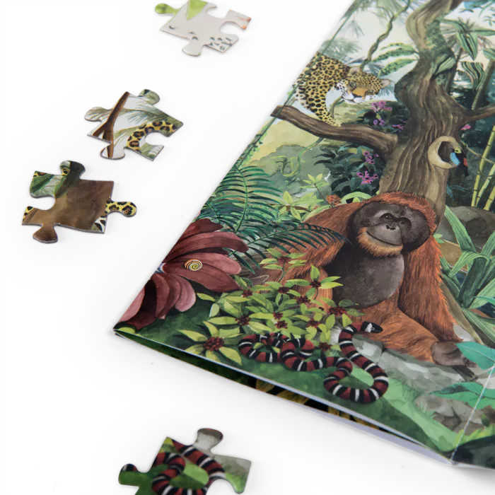Puzzle panoramique 350 pièces – Forêt Tropicale – Tout autour du monde