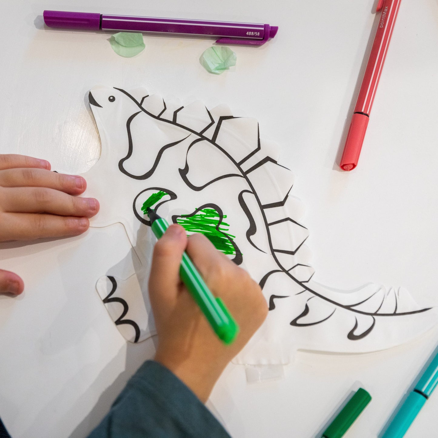 Coloriages gonflables - Dinos
