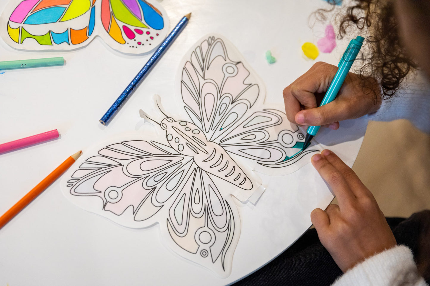 Coloriages gonflables - papillons