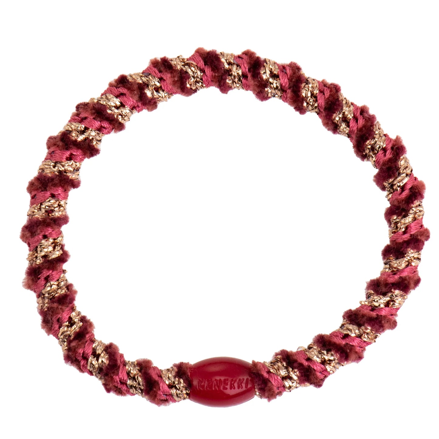 Élastique cheveux SLIM Mix Bordeaux Rosegold