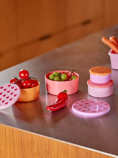 Boîtes alimentaires Rond - Multicolore - Lot de 4