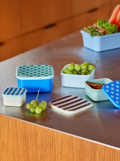 Boîtes alimentaires Carré - Multicolore - Lot de 4