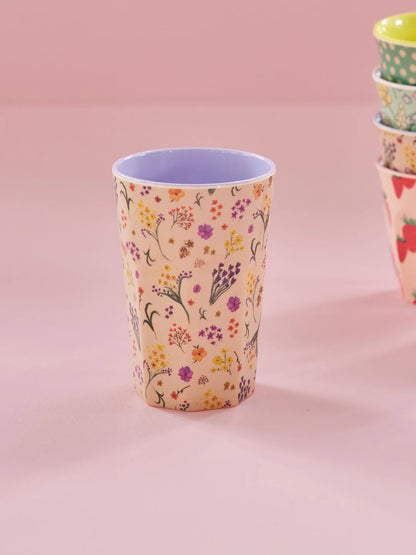 Tall Tumbler - Multicolor - Wild Flower Print