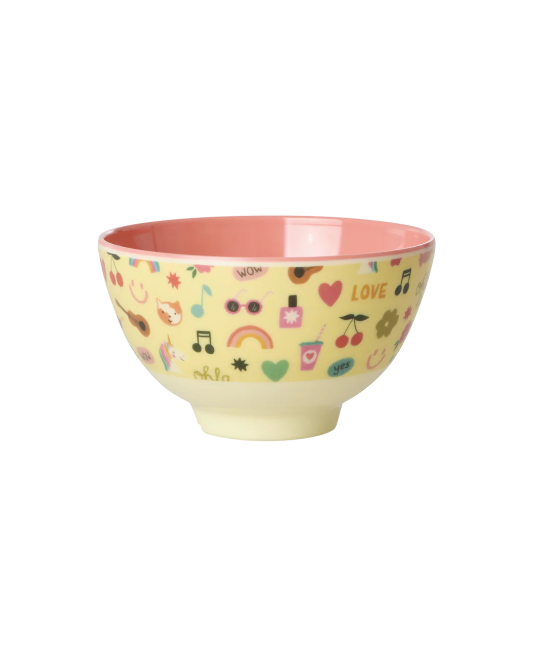 Petit bol - Jaune clair - Unicorn Love Print