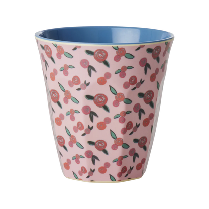 Medium Tumbler - Pink - A Rose is a Rose Print