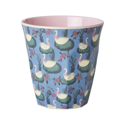 Medium Tumbler - Blue - Swan Lake Print