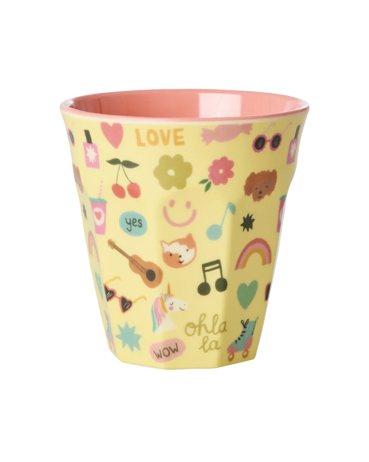 Gobelet médium - "Unicorn Love" - Soft Yellow - Medium