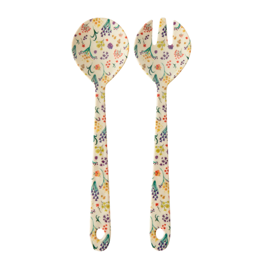Salad servers - Wild Flowers