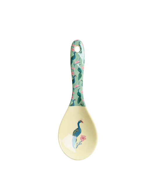Cuillère à salade - Vert - Peacock Power Print
