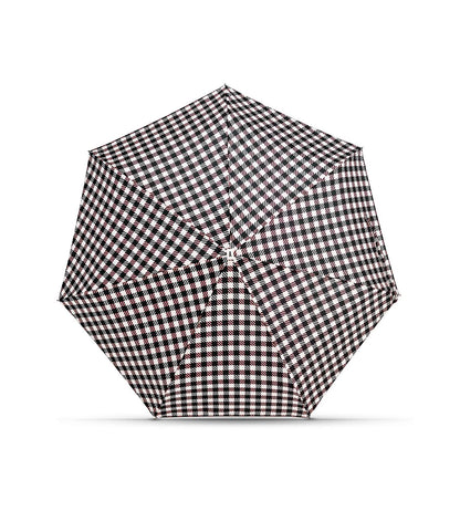 Mini Parapluie Carreaux Vichy Noir & Rose – Anatole