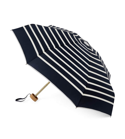 Mini Parapluie Bleu Marine & Rayures Blanches – PABLO