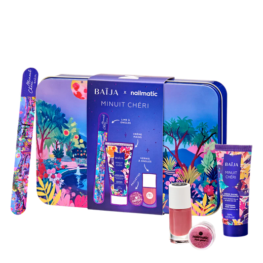 Coffret BAÏJA x Nailmatic -Nails & Glitter Party Minuit Chéri