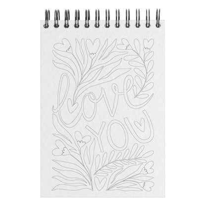 Carnet de coloriage A6 - Love