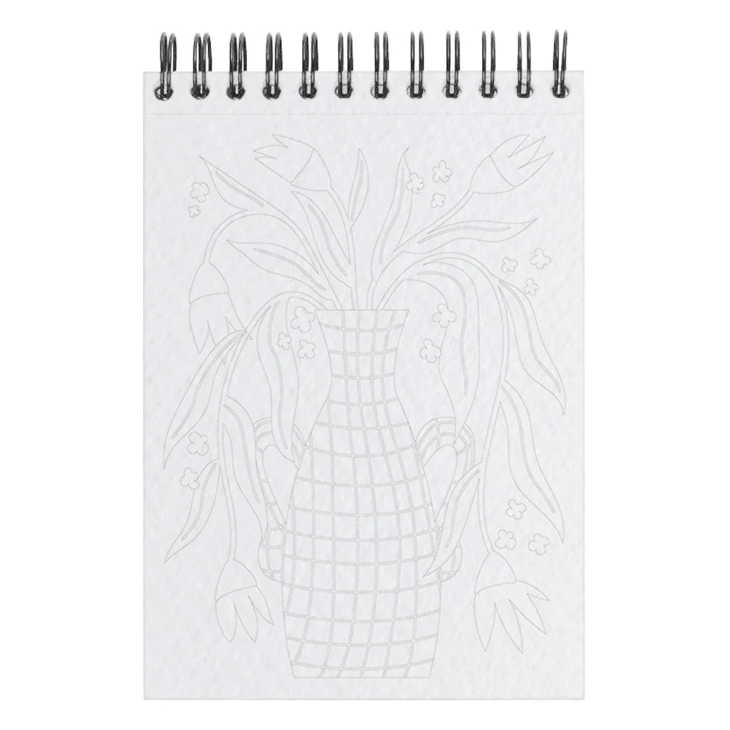 A6 coloring book - Floral #2