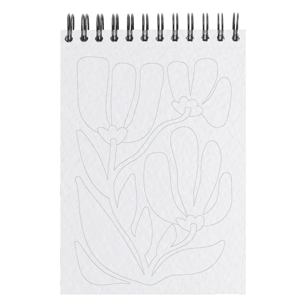 A6 coloring book - Floral #2