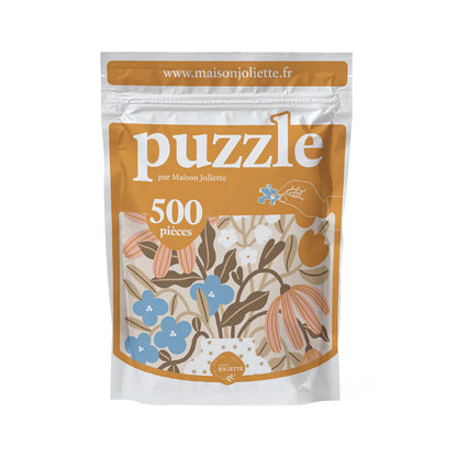 500 piece puzzle Myosotis &amp; Nasturtium