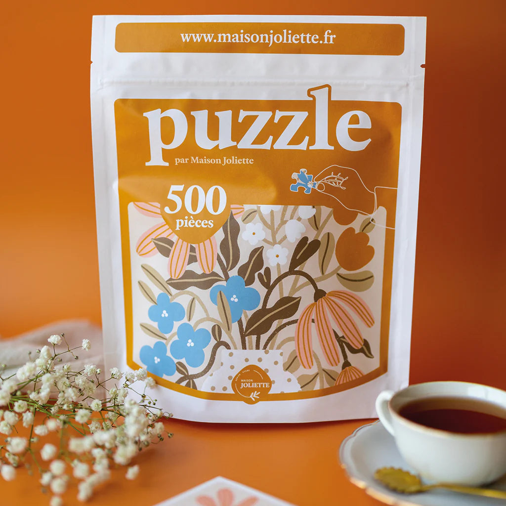 500 piece puzzle Myosotis &amp; Nasturtium