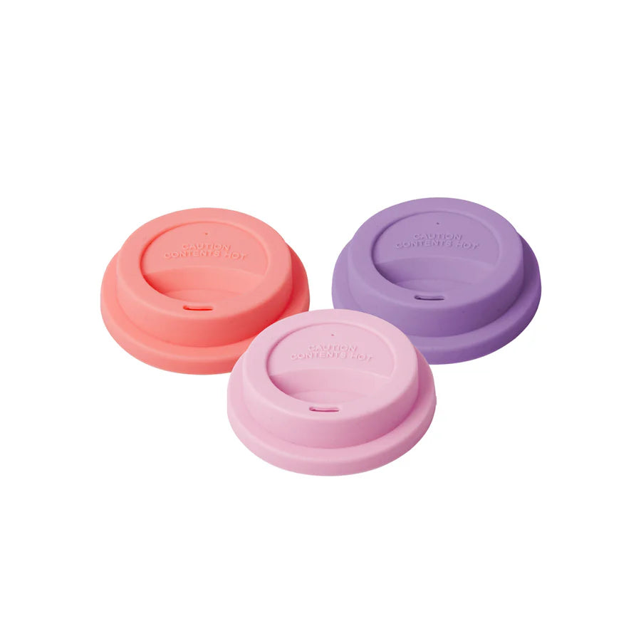 Couvercle en silicone - rose -violet - corail