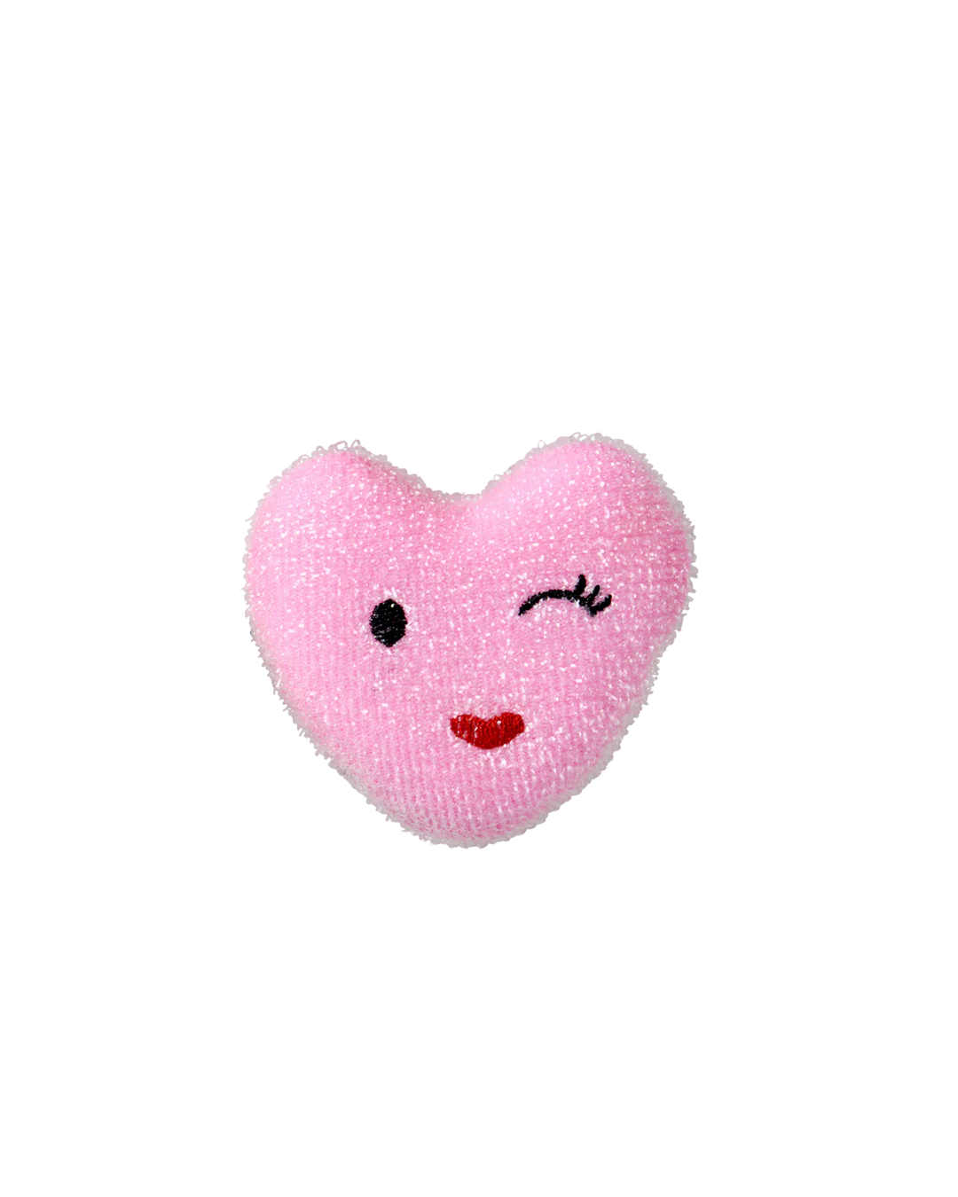 Éponge Coeur Polyester - Rose
