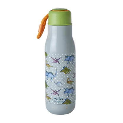 Inox Bouteille - Bleu gris - New Dino Print