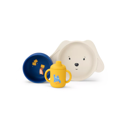 Set Vaisselle Silicone – Collection Puce & Pilou