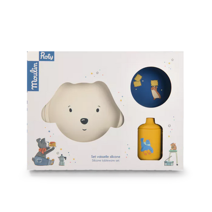 Set Vaisselle Silicone – Collection Puce & Pilou