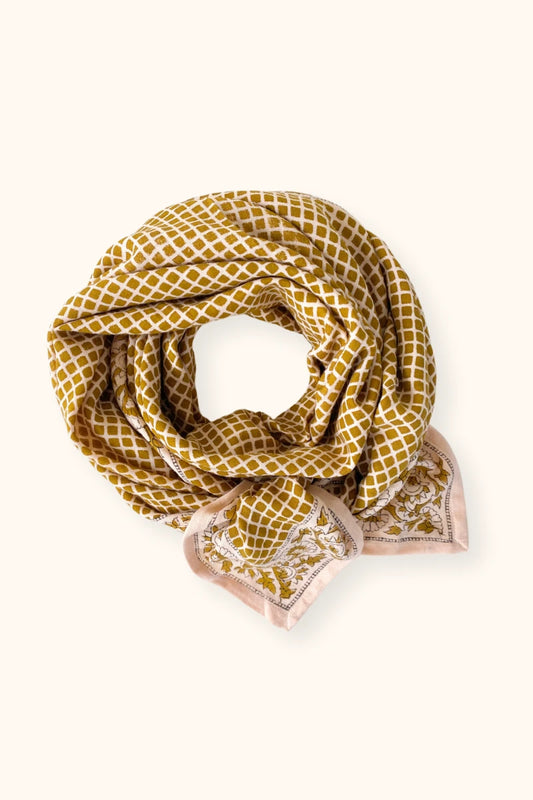 Grand foulard - Latika "Mosaïc" Tobacco