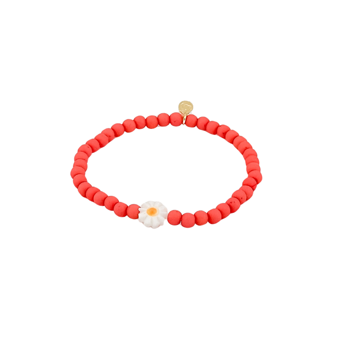 Œuf cadeau - Bracelet kids perles roses corail