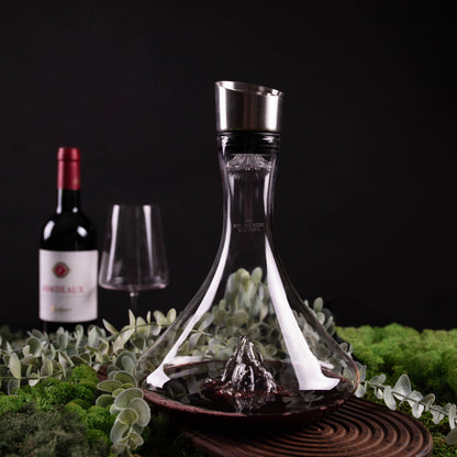 Topographic wine carafe: Pic du Midi d'Ossau