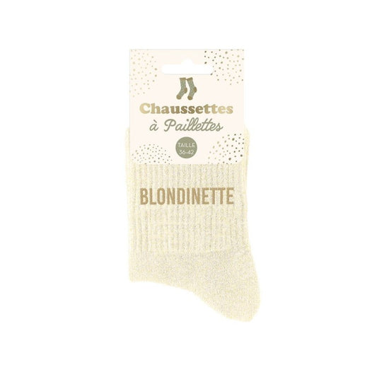 Chaussettes à paillettes BLONDINETTE