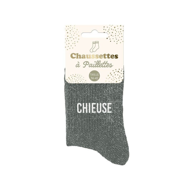 Chaussettes à paillettes CHIEUSE