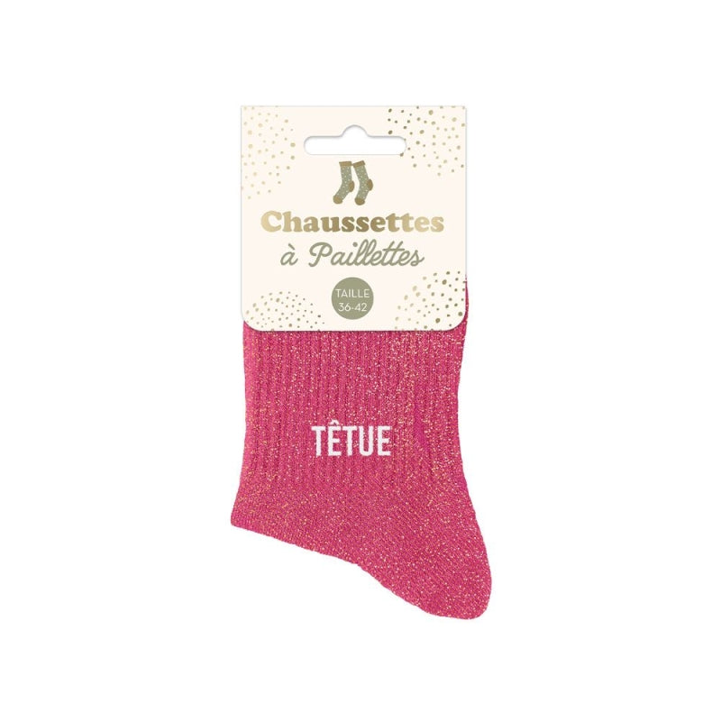 Chaussettes à paillettes TETUE