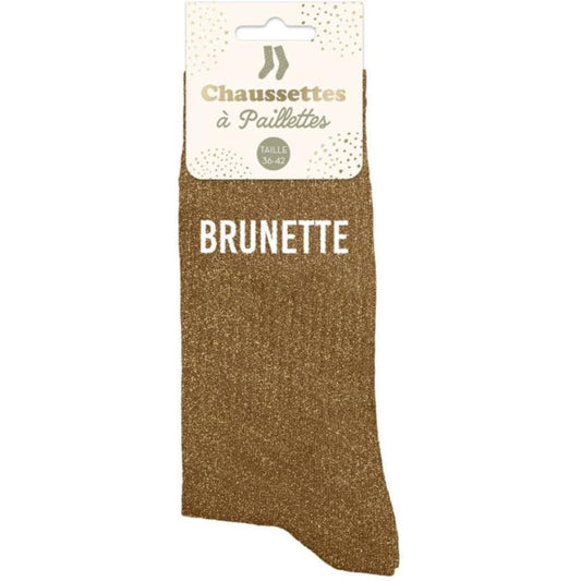 Chaussettes à paillettes BRUNETTE