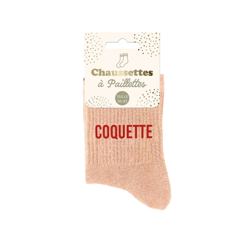 Chaussettes à paillettes COQUETTE