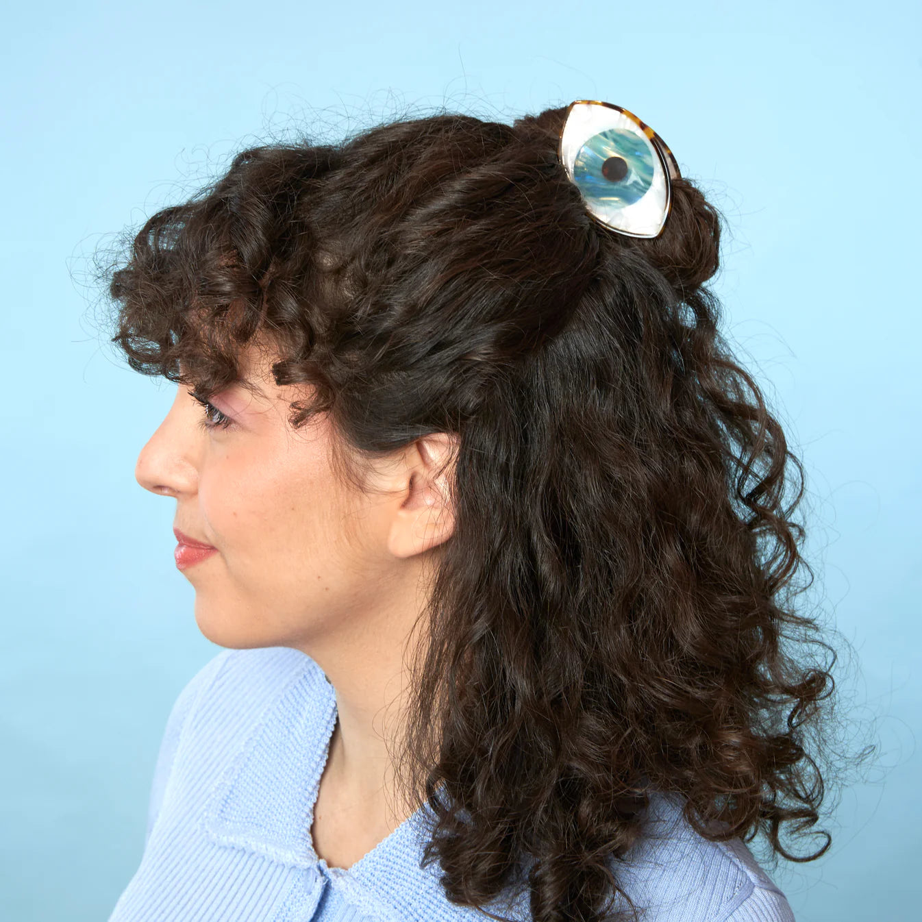 Pince à cheveux Oeil Bleu